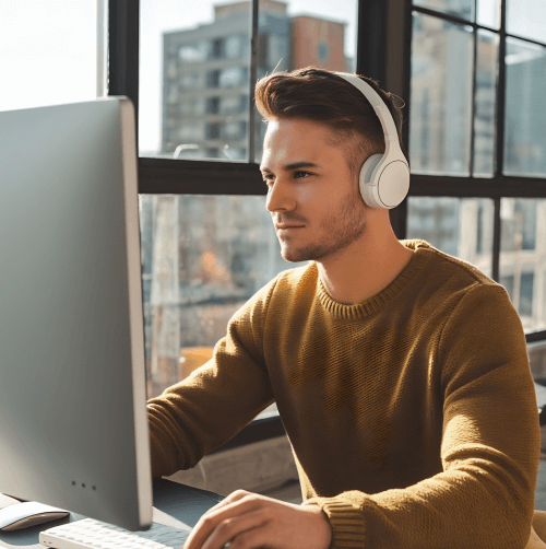 Client reviewing accurate and professional Javanese transcription services tailored to their specific needs.