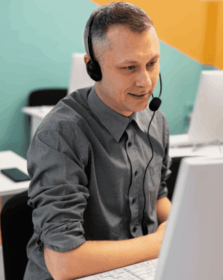 A transcriber working on accurate Sanskrit transcription services delivering high quality and precise results for clients.