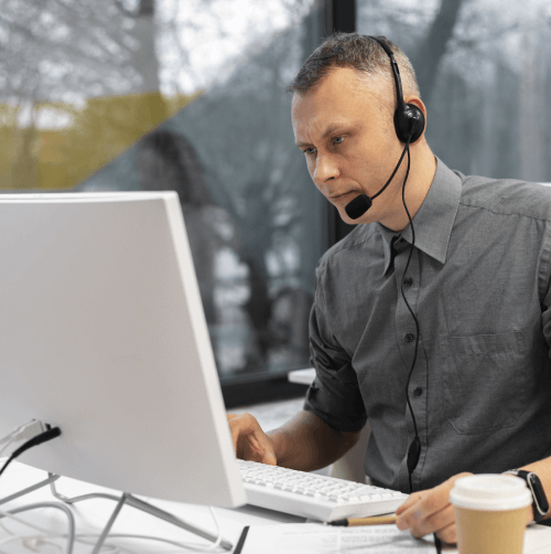 A person working on a laptop, emphasizing transcription services in Santa Ana with linguistic and technical excellence. A person working on a laptop, emphasizing transcription services in Santa Ana with linguistic and technical excellence.