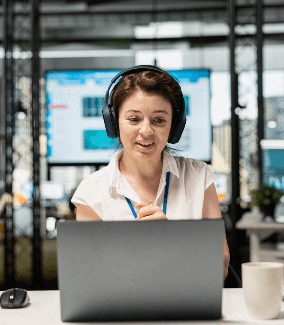 Customer using fast and affordable transcription services in Indianapolis for business documents with accuracy.