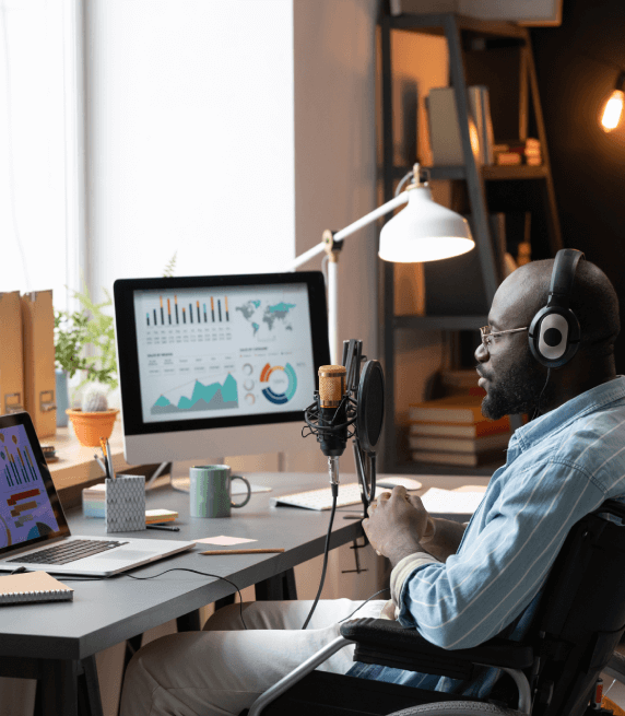 Customer using Atlanta transcription services to make audio and video files accessible for people with hearing impairment. Customer using Atlanta transcription services to make audio and video files accessible for people with hearing impairment.