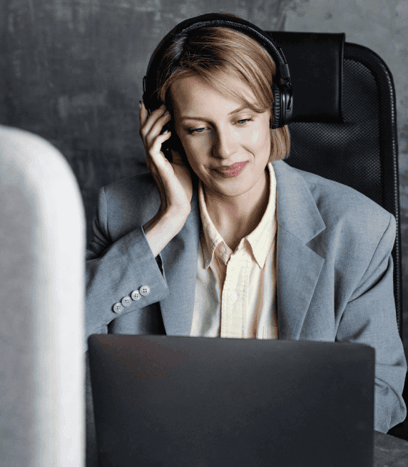 Transcriptionist working at Quick Transcription Service, providing premier Sanskrit transcription solutions with accuracy.