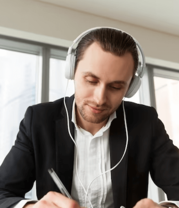A transcriber working on confidential audio transcription in spokane. A transcriber working on confidential audio transcription in spokane.