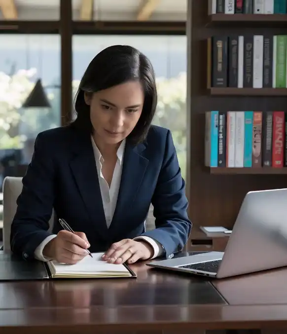 A paralegal uses Fast Typing Services to type a legal contract draft from redlined pages and format it for filing.