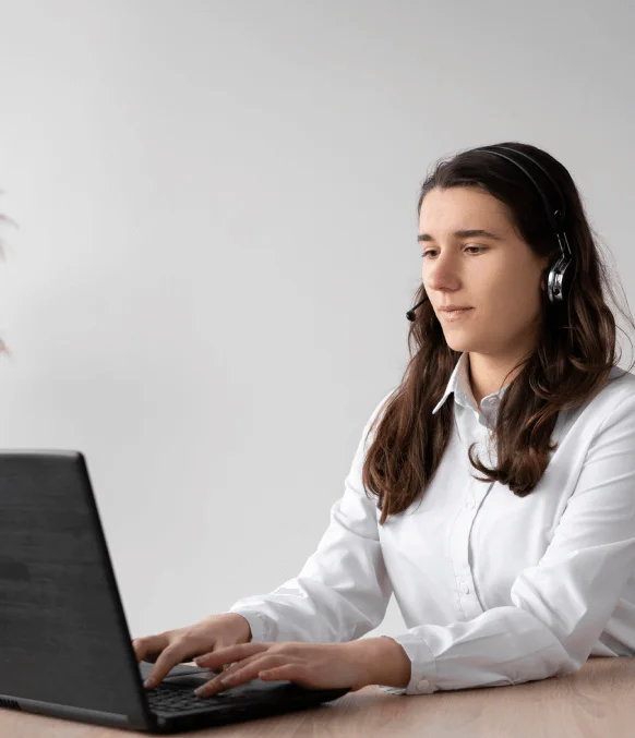 A customer benefits from Denver’s multilingual transcription services, which convert audio content from different languages.