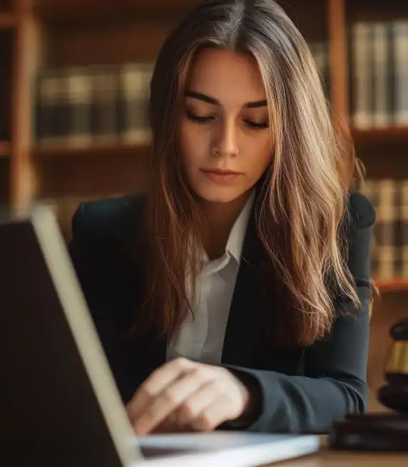A paralegal uses Investigative Transcription Services and an encrypted upload portal to send sensitive interview audio.