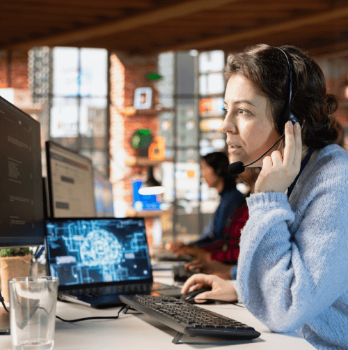 Customer benefiting from entertainment video captions created in Portland for movies, documentaries and shows.