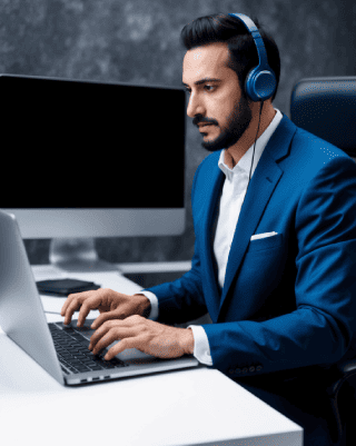 Professional transcriber delivering urgent same day transcription services for businesses needing accuracy and speed.
