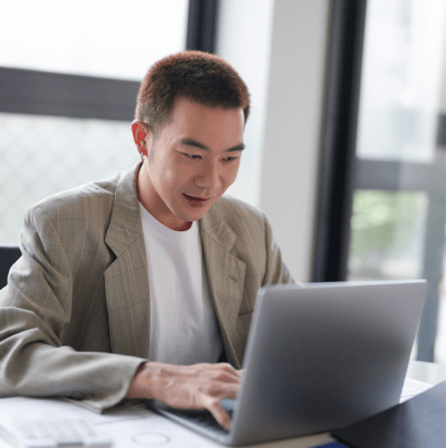 Business professional understanding the critical need for accurate invoice translation to improve global transactions. Business professional understanding the critical need for accurate invoice translation to improve global transactions.