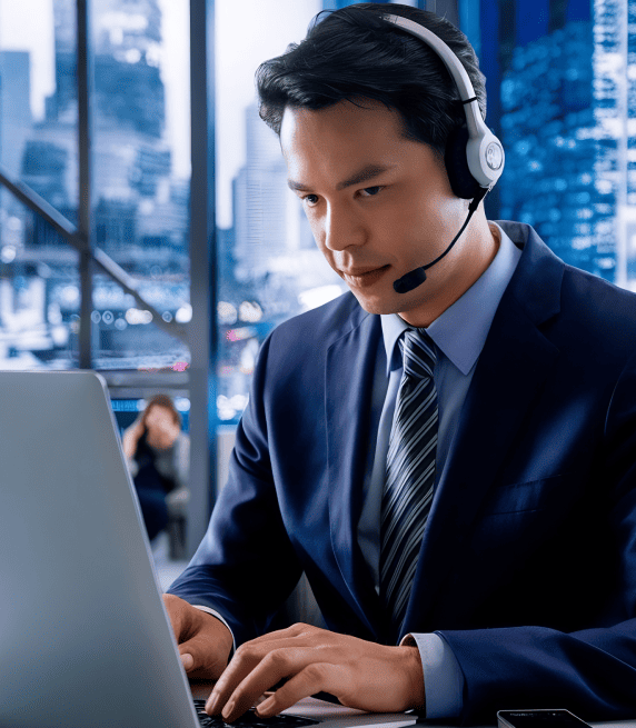 Professional preparing city demographic transcripts using transcription services in Laredo for academic or business use.