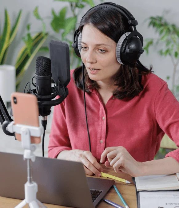 Client utilizing multilingual video to text output created through transcription in Laredo for YouTube and social media.