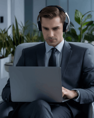 A legal transcriptionist delivering Deposition Transcription Services swiftly to meet urgent and precise legal document needs.