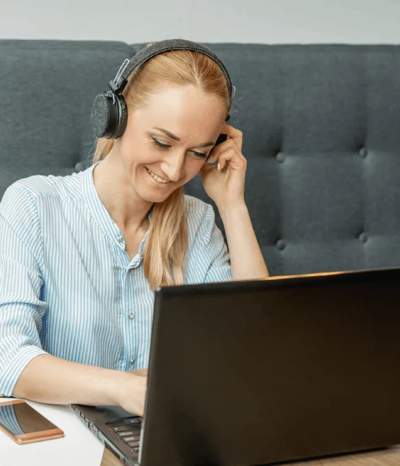 A producer submits an MP4 and MOV webinar clip as Irving Transcription Services delivers multi-format transcripts in Word.