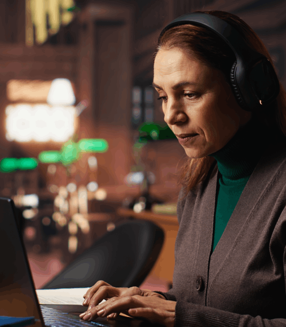 The multilingual transcriptionist provides Sioux Falls transcription services in Spanish, French, Mandarin, and Arabic.