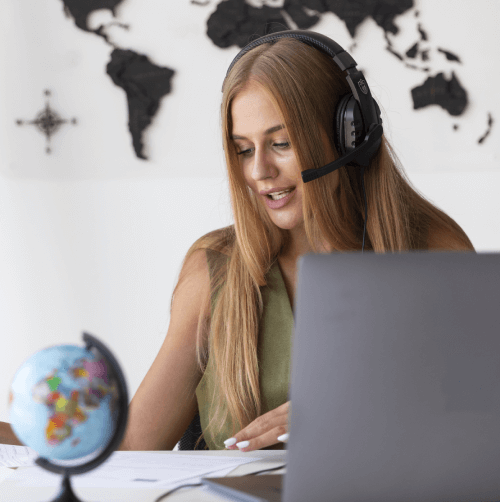 Transcriber working on industry-specific and multilingual transcription services in Rochester's diverse businesses. Transcriber working on industry-specific and multilingual transcription services in Rochester's diverse businesses.