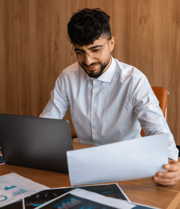 Customer using Baguio's certified translation services for notarized legal documents, ensuring complete compliance.