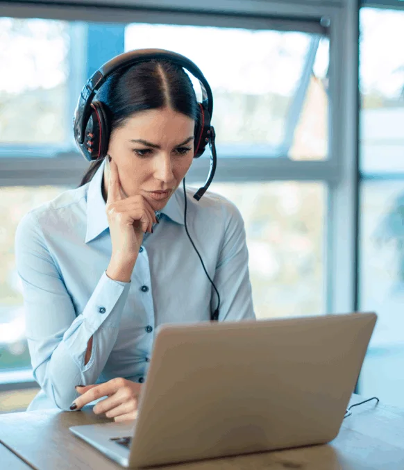 Customer utilizing professional audio transcription services in Tacoma, with expert transcriptionists handling audio files.