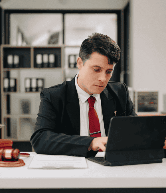 A legal professional reviews a certified, notarized transcript, ensuring compliance with industry regulations and accuracy. A legal professional reviews a certified, notarized transcript, ensuring compliance with industry regulations and accuracy.