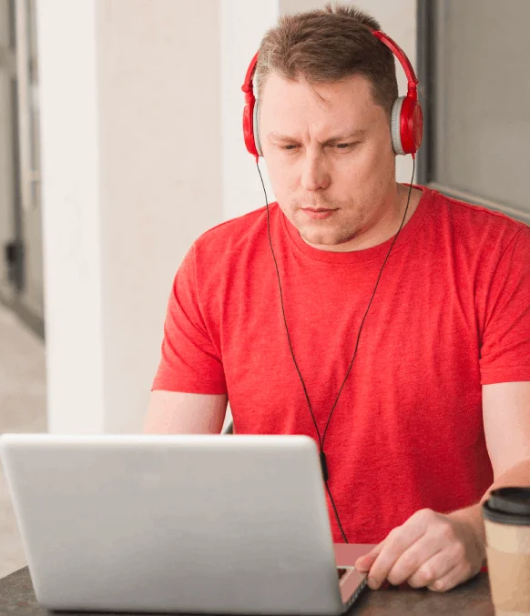 A customer benefiting from Fremont transcription services, enjoying fast turnaround times and reliable post delivery support.