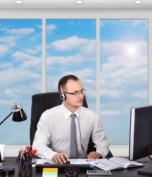 Customer using accurate synchronized Closed Captioning services in Seattle, with captions matching video content perfectly.