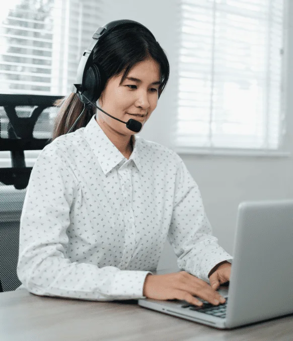 Customer benefits from transcription services in Newcastle with certified and notarized transcript support.