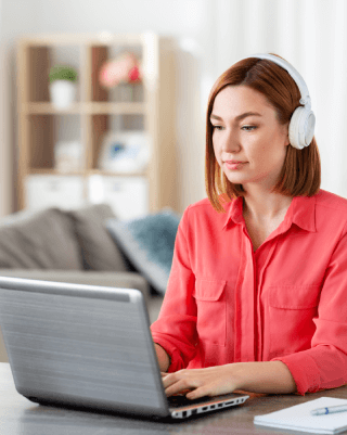 A transcriptionist providing expert transcription services to clients in Kansas City for various professional needs.