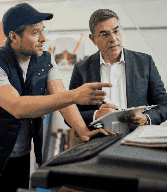 A customer reviews an accurate transcript of a technical discussion, benefiting from high-precision transcription services. A customer reviews an accurate transcript of a technical discussion, benefiting from high-precision transcription services.