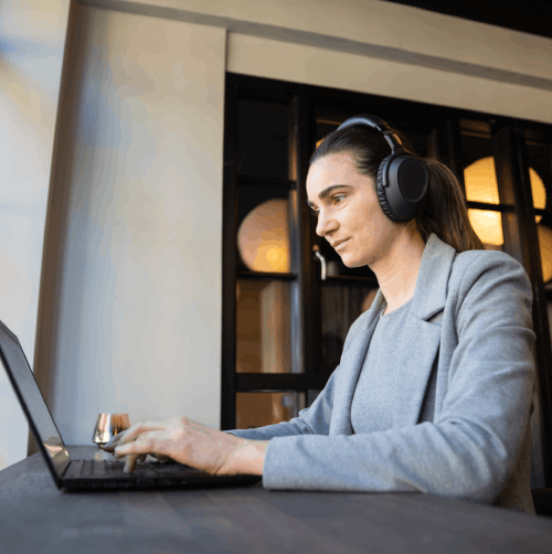 The transcriptionist converts video files using transcription services in Perth for clear text output.