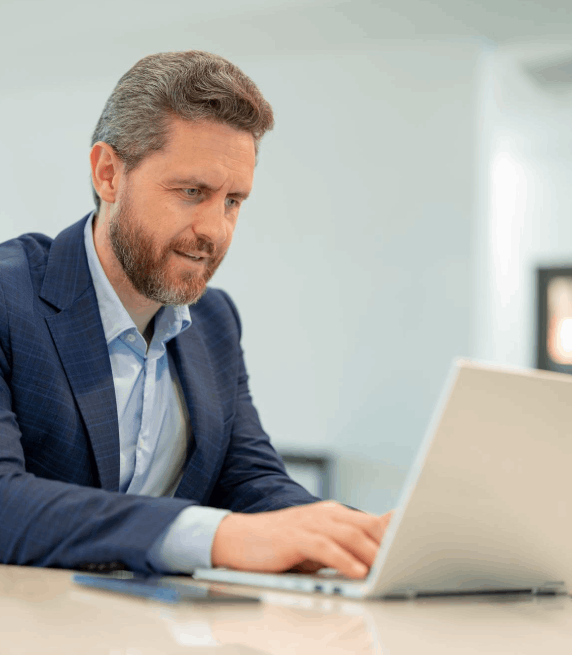 A manager reviews multilingual content types in Instant Translation Services, checking tone, meaning, and terminology.