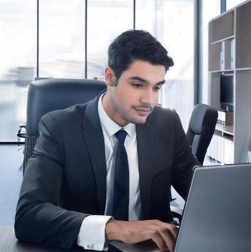 A typist using Web Typing Services to prepare legal, corporate and academic documents from digital sources for clients.