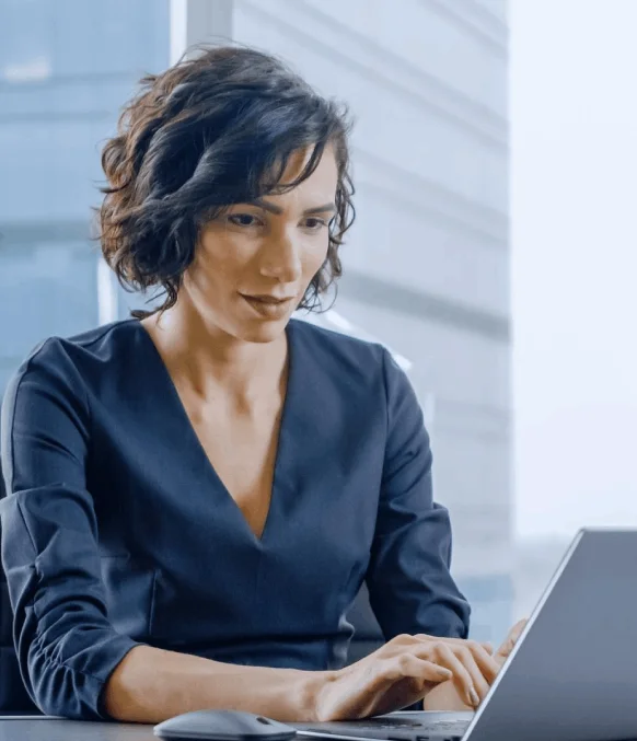 A marketer reviews a localized webpage in Instant Translation Services, using express website support before launch.