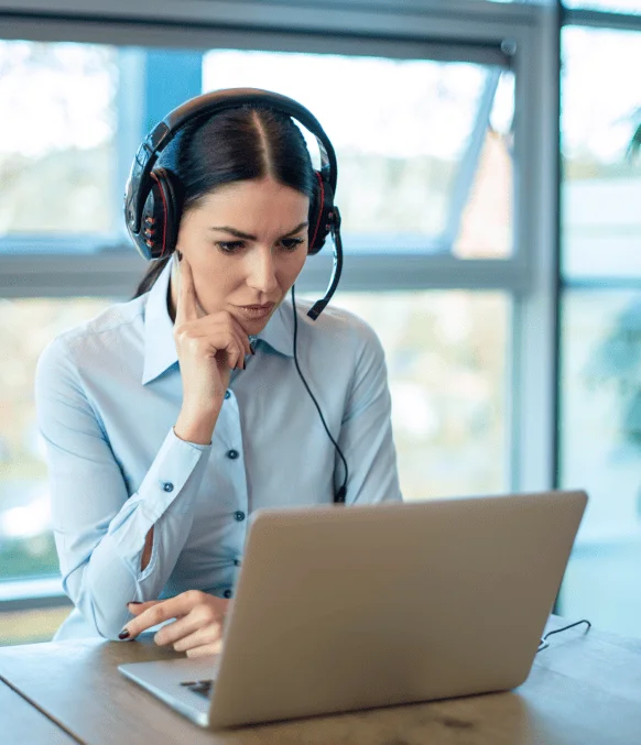 Customer choosing Quick Transcription for fast, accurate and secure online typing services with professional results.