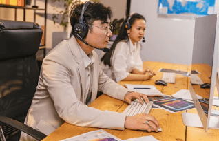  Professional transcribers transcribing content from different industries 