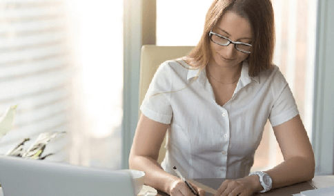 An accredited transcriber certifying a transcript