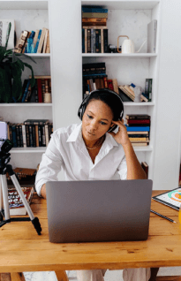 Audio transcription by a qualified transcriber