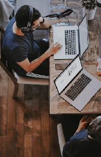 A professional hearing video files for transcribing purpose