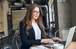  A legal transcriber working transcribing a project