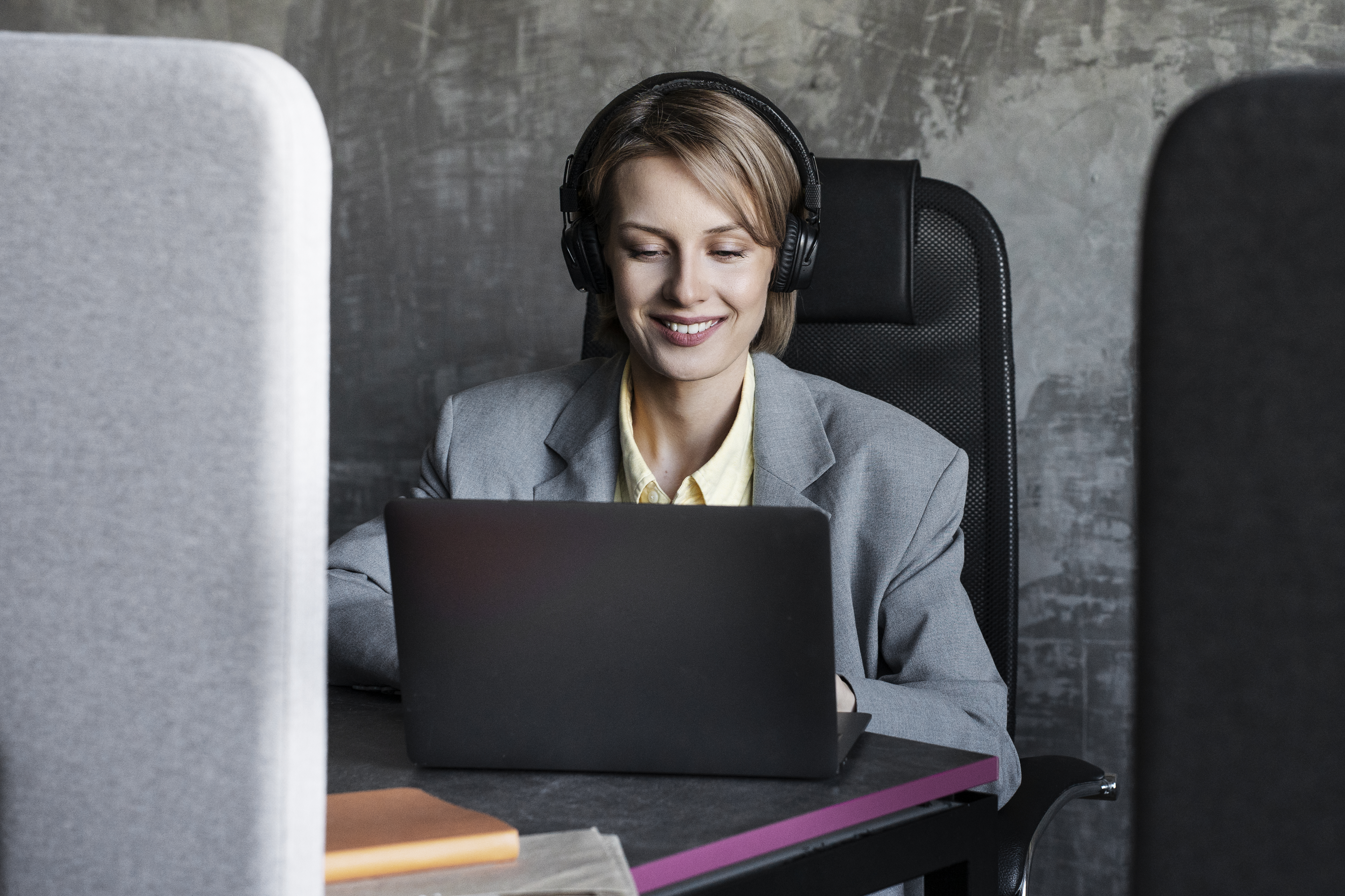 A native legal transcriber working to transcribe the court file without making mistakes in legal terminology